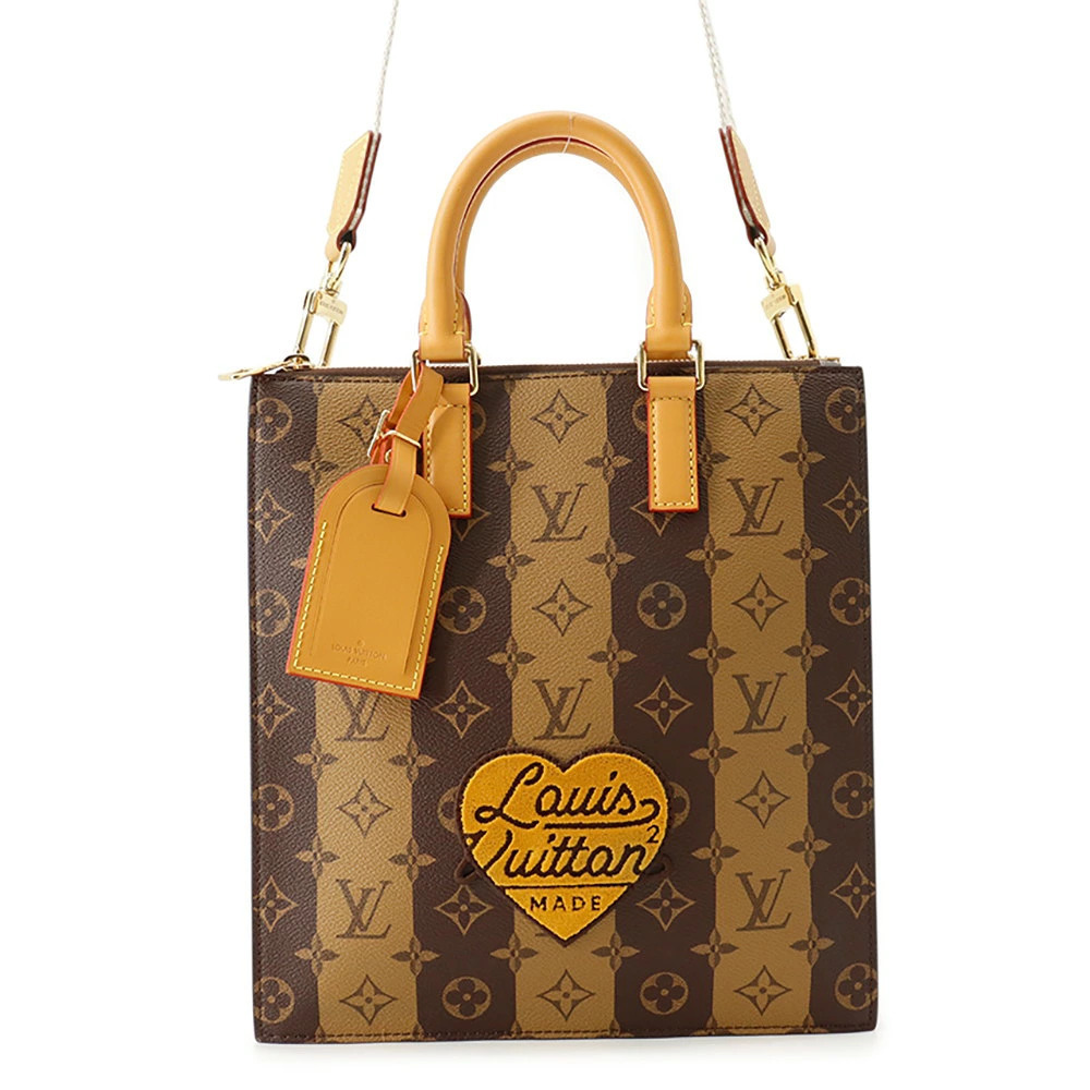 Louis Vuitton handbag Monogram Stripe Sac Plat Messenger NIGO collaboration bag
